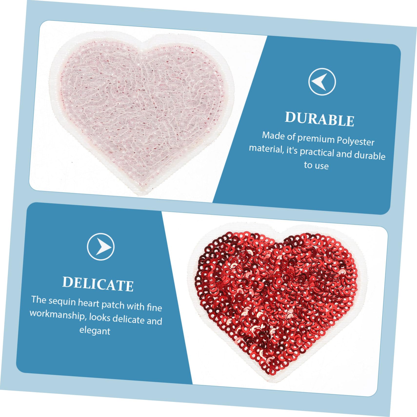 48pezzi Toppe Termoadesive Paillettes Applicazioni Decorative Per Riparazioni e Abbigliamento Per Jeans Magliette e Accessori