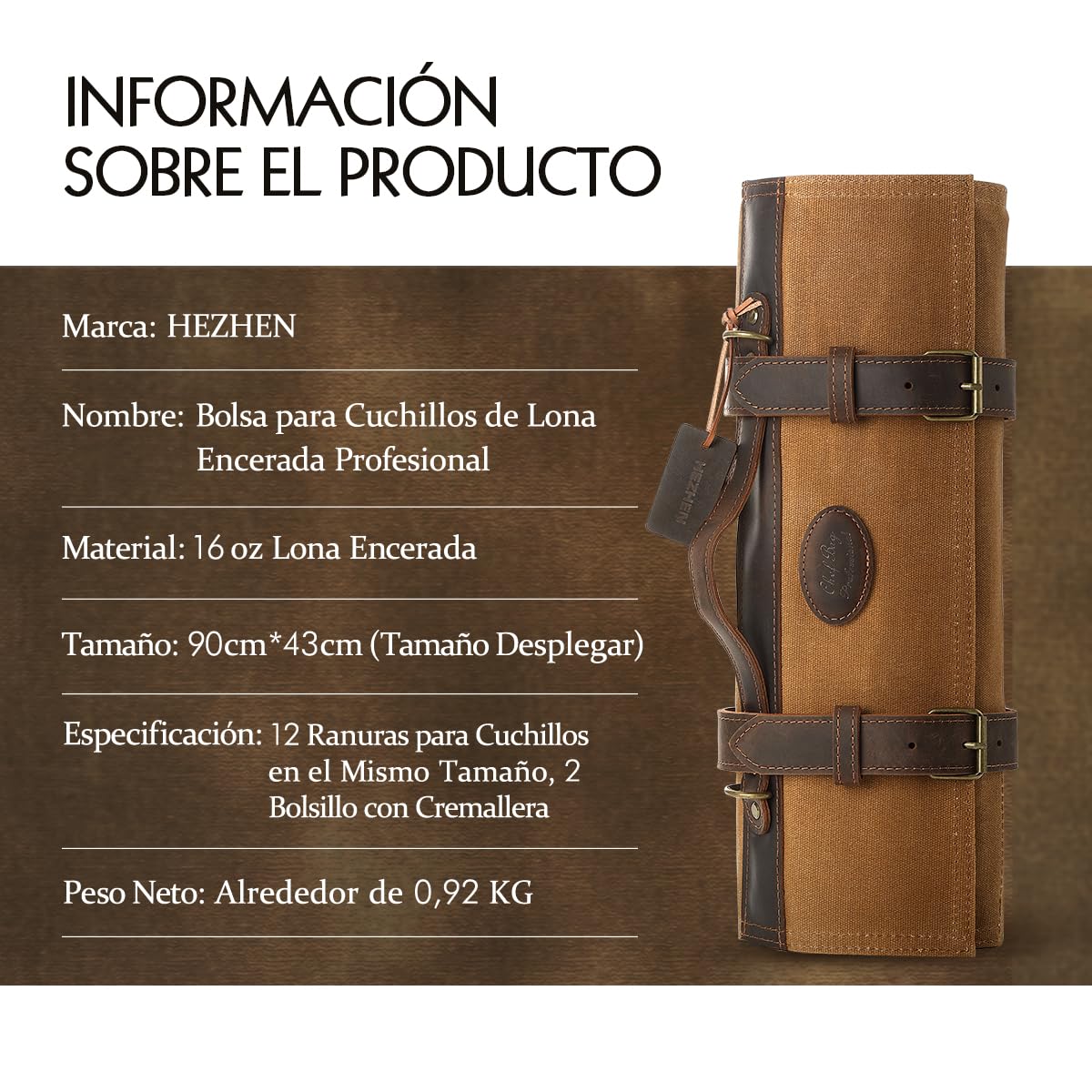 HEZHEN Soporte para Cuchillos de Cocina
