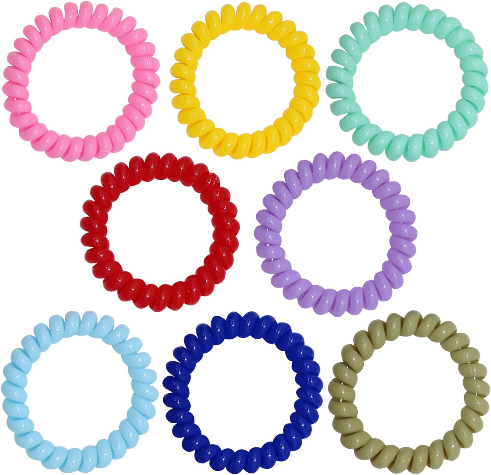 Sensory Chew Bracelets for Boys and Girls, 8 Pack Stretchy Coil Bracelet Fidg...