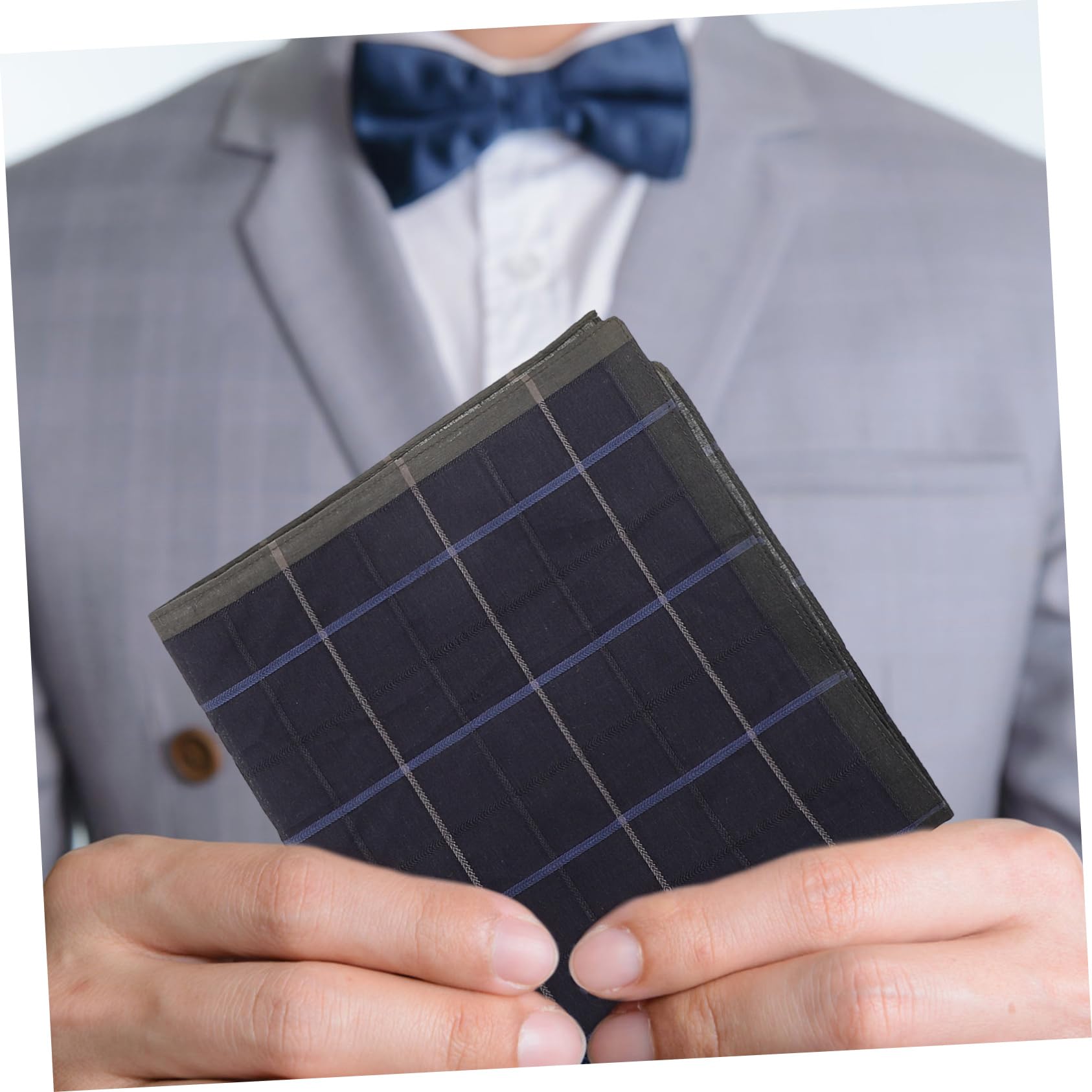 Herren Taschentücher Baumwolle Und Langlebig Für Hochzeiten Elegantes Einstecktuch Blau Hellbraun Hellgrau
