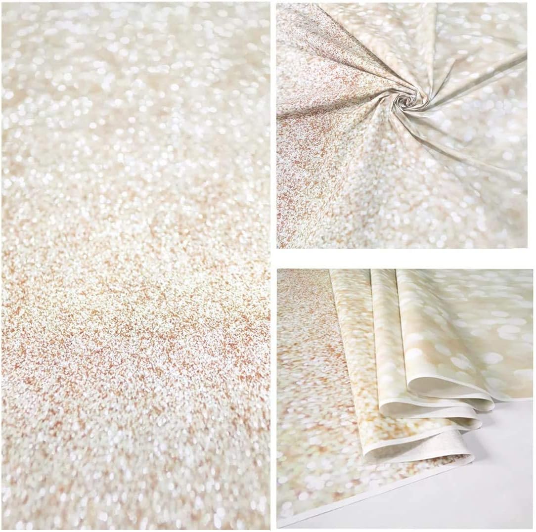 WOLADA 5x7FT Bokeh Backdrop Glitter Backdrop Gold Photo Backdrop Gold Glitter Backdrop Bokeh Backdrops for Photography Newborn Baby Portrait Birthday Party Backdrop Studio Props 11791