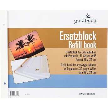 Goldbuch Refill Book 29x24 30 Pages white + Screws 83075