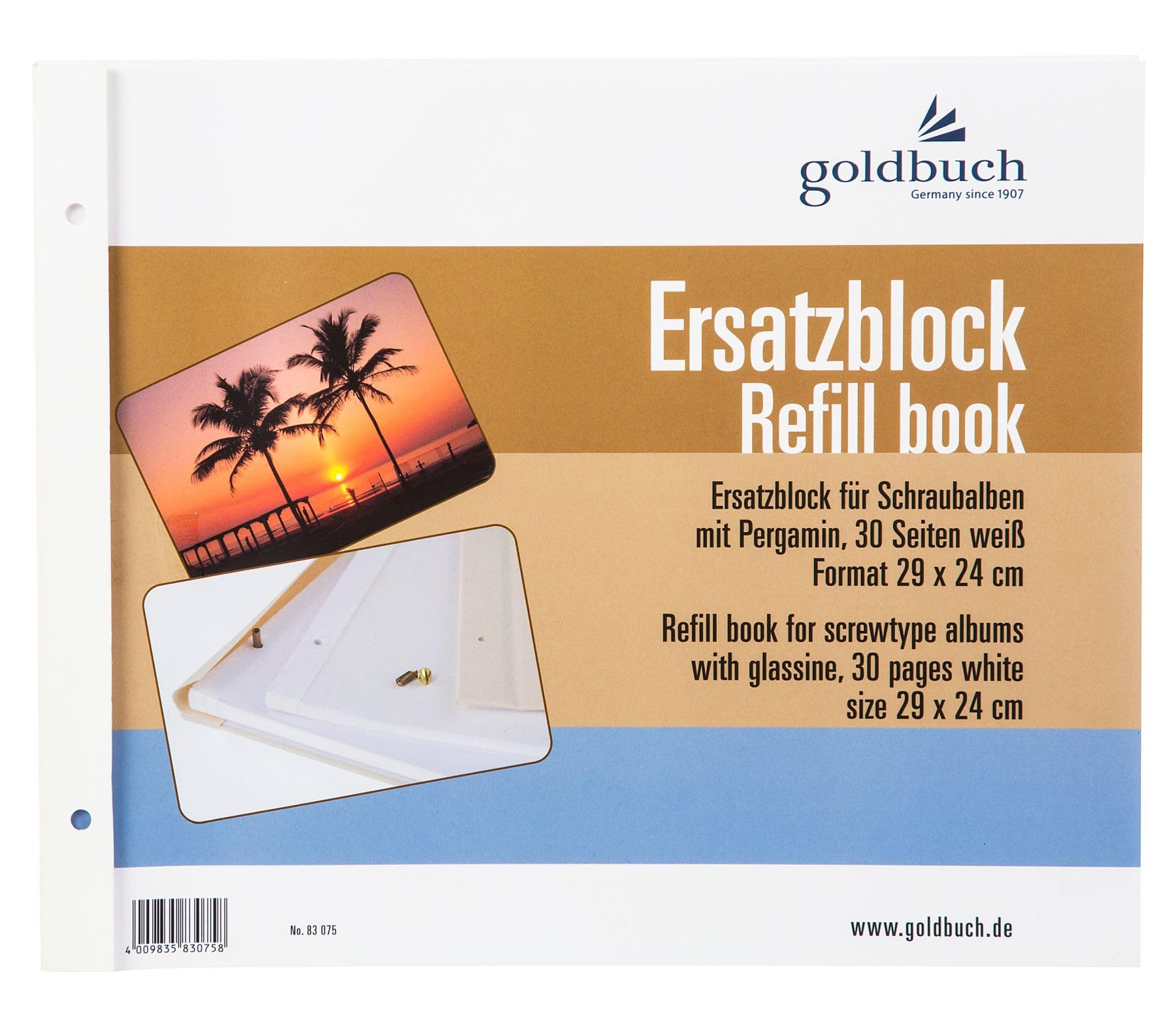 Goldbuch Zestaw białe krawędzie 29 x 24 cm białe