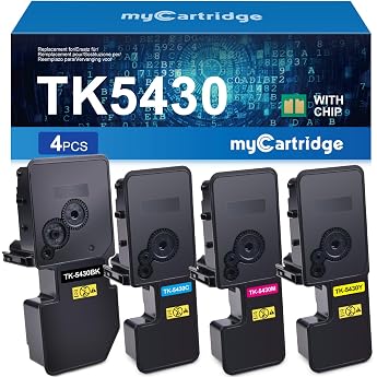 mycartridge tk-5430 tk5430 toner cartridge replacement for kyocera ecosys pa2100cwx ma2100cwfx pa2100cx ma2100cfx for kyocera tk5430 tk-5430 toner black/cyan/magenta/yellow