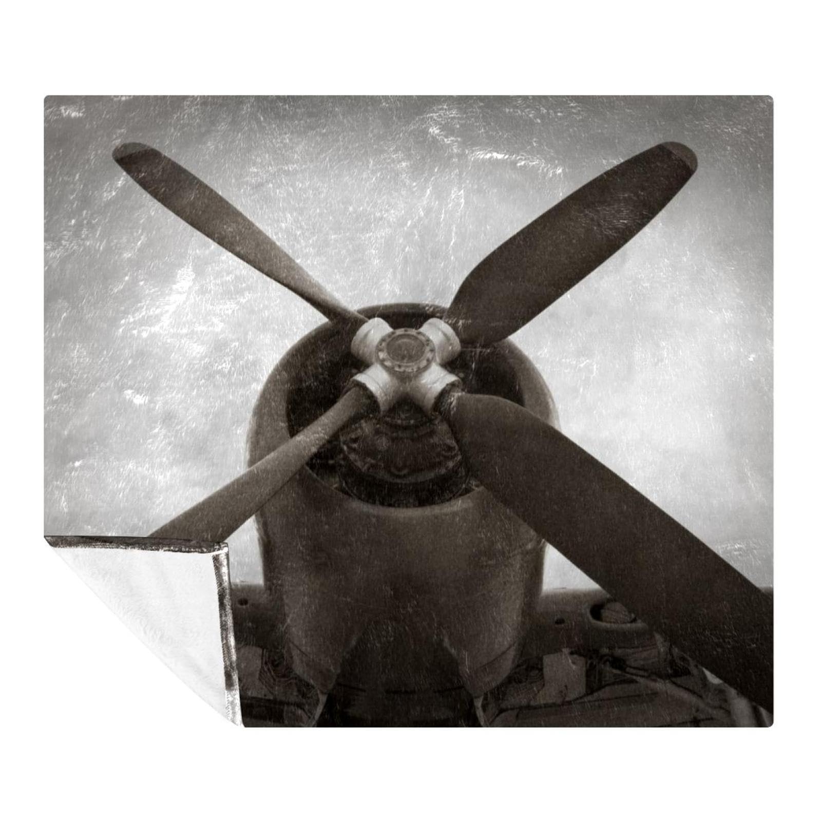 Couverture pour adultes et enfants idée cadeau passionnés aviation rétro