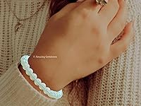 Vista 590 de Amazing Gemstone Pulsera de cristal para mujeres y hombres, pulsera de cristal curativo de protección, pulsera elástica con cuentas de piedras