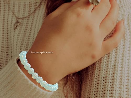 Miniatura 590 de Amazing Gemstone Pulsera de cristal para mujeres y hombres, pulsera de cristal curativo de protección, pulsera elástica con cuentas de piedras