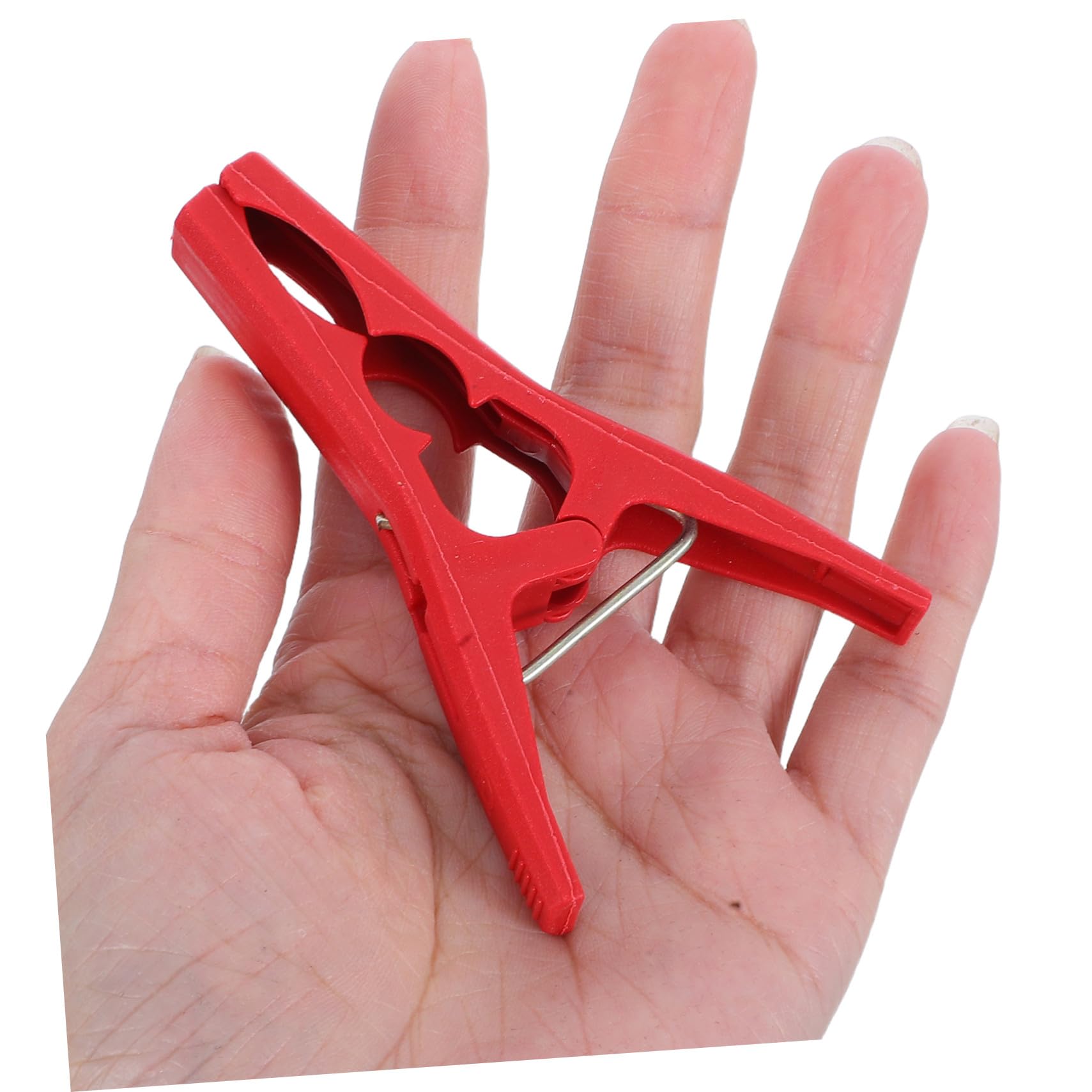 INOOMP Clips de Support pour Plantes en Plastique, Lot de 100, Rouge