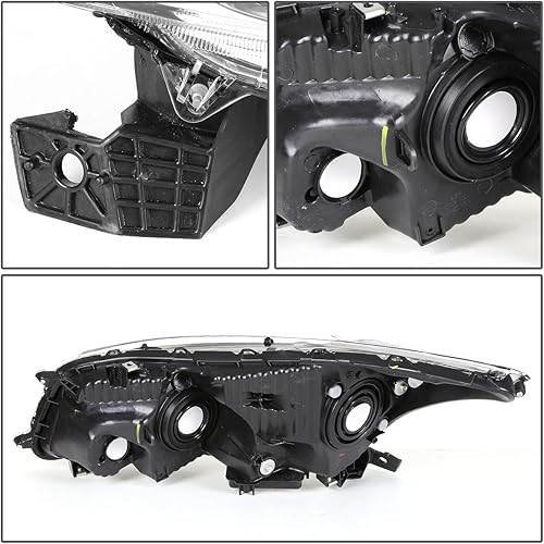 Miniatura 3 de HO2503130 - Lámpara para faros delanteros con lente transparente para pasajeroslado derecho estilo OE compatible con Honda Accord Sedan 08-12