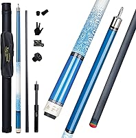 Vista 12 de Taco de Billar de Fibra de Carbono 12.5mm Punta Arcoíris Baja Deflexión Taco de Billar con Junta de Pin Uni-loc y Extensión Taco de Billar-20 oz