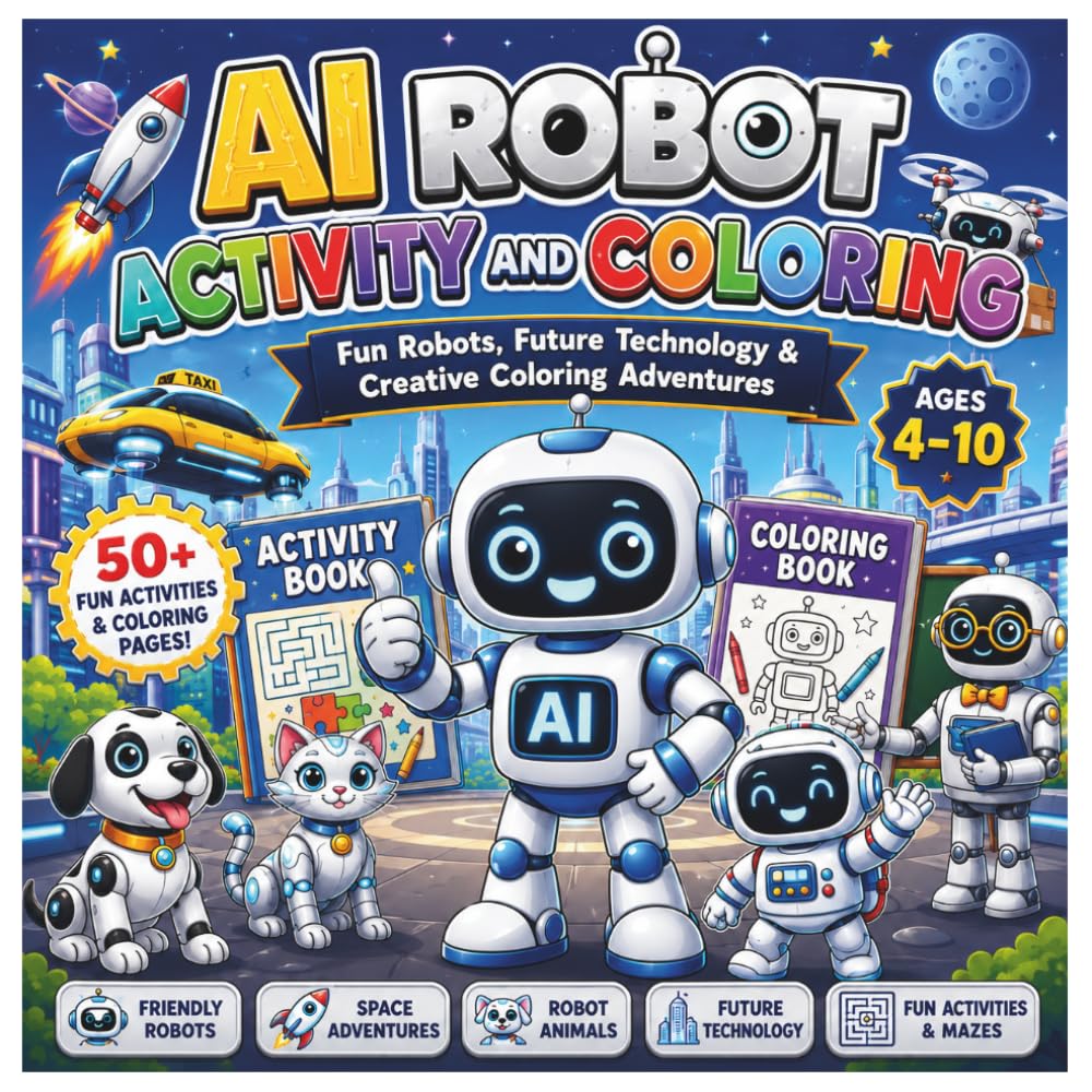 AI Robot Activity and Coloring