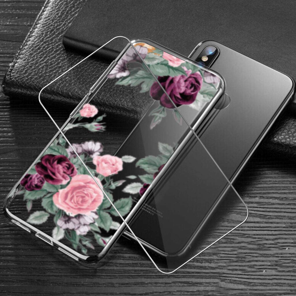 TIANDIMY Custodia per Doogee S96 PRO + Pellicola Protettiva in Vetro Temperato (6.22 Pollice), Cover Trasparente Morbida Sottile in Silicone Case Bumper per Doogee S96 PRO -TD17