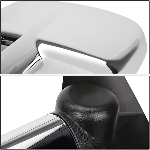 Miniatura 5 de DNA Motoring TWM-001-T222-BK-R Espejo de remolque de ajuste manual compatible con Silverado Suburban Avalanche Tahoe Sierra Yukon 03-06, lado derecho