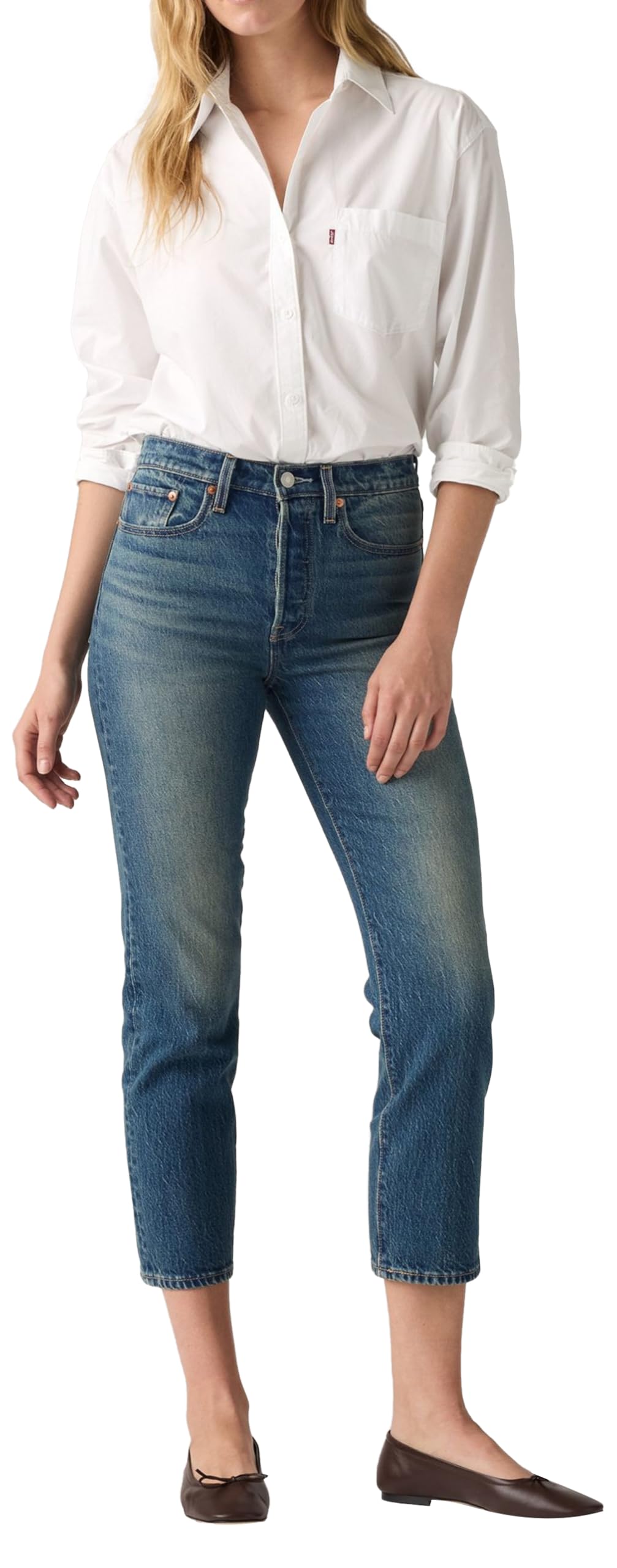 Levi's Wedgie Straight Outer Point, Outer Point, 27W x 28L
