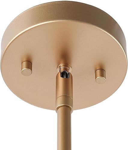 Miniatura 7 de Uolfin Candelabros para comedor, lámpara lineal dorada con tela blanca moderna isla de cocina luz para sala de estar, entrada, pasillo