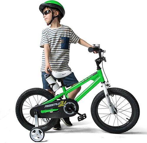 Miniatura 7 de Segway Ninebot - Bicicleta infantil para niños y niñas, 14 pulgadas con ruedas de entrenamiento, azul y RoyalBaby para niños y niñas, bicicleta BMX