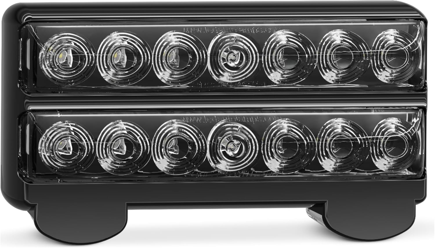 12V LHS/RHS Stop/Tail/Indicator Lamp with Licence Plate, Blackout Style 200 mm x 92 mm x 30 mm Size