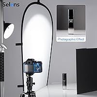 Vista 1 de Selens - Reflector ovalado de luz de 23.6x35.4in/60x90cm, difusor de luz suave plegable con bolsa de transporte para fotografía en estudio