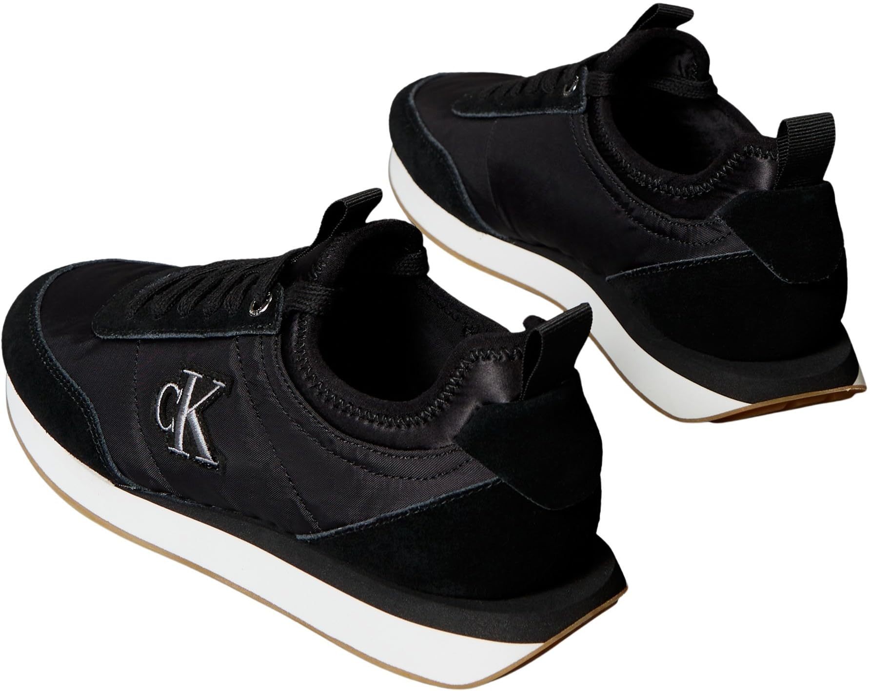 Calvin Klein Niski top Kobiety Retro Runner Sock Laceup Mix Mat Yw0yw02060