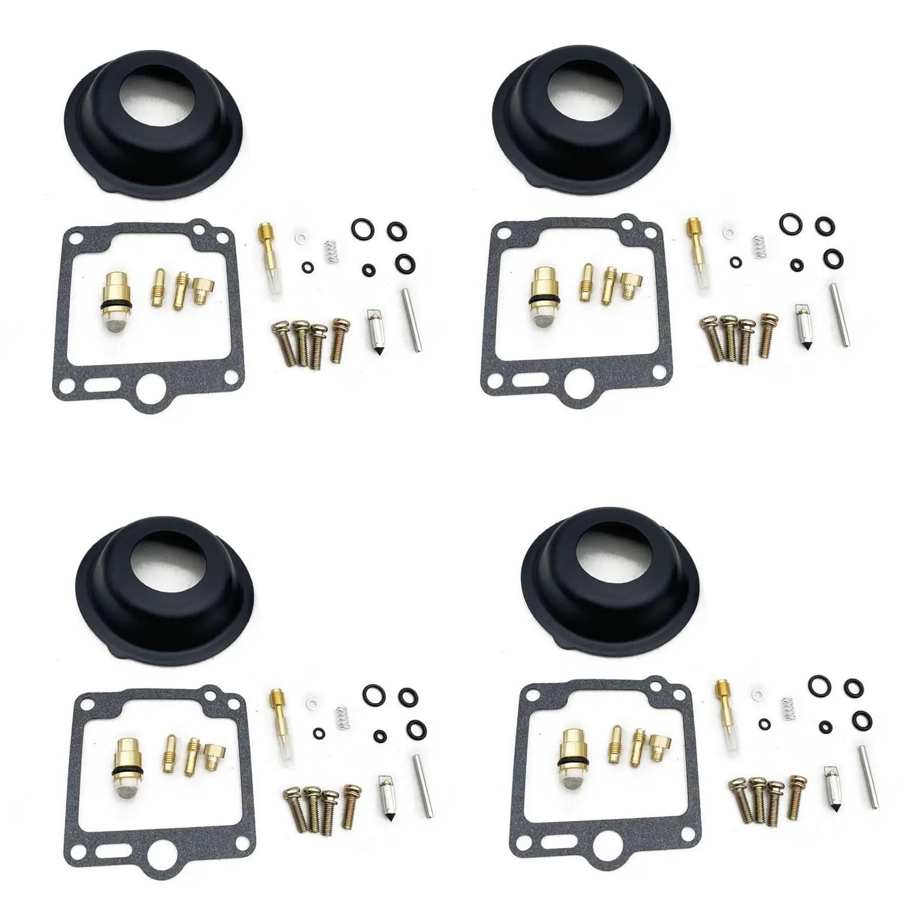 Juego De Reconstrucción Carburador Kit De Reparación Carburador Motocicleta para Yamaha FJ1100, FJ1200 Y FJ1200A (1984-1993) Reconstrucción Flotador Junta Diafragma(Conjunto 3)