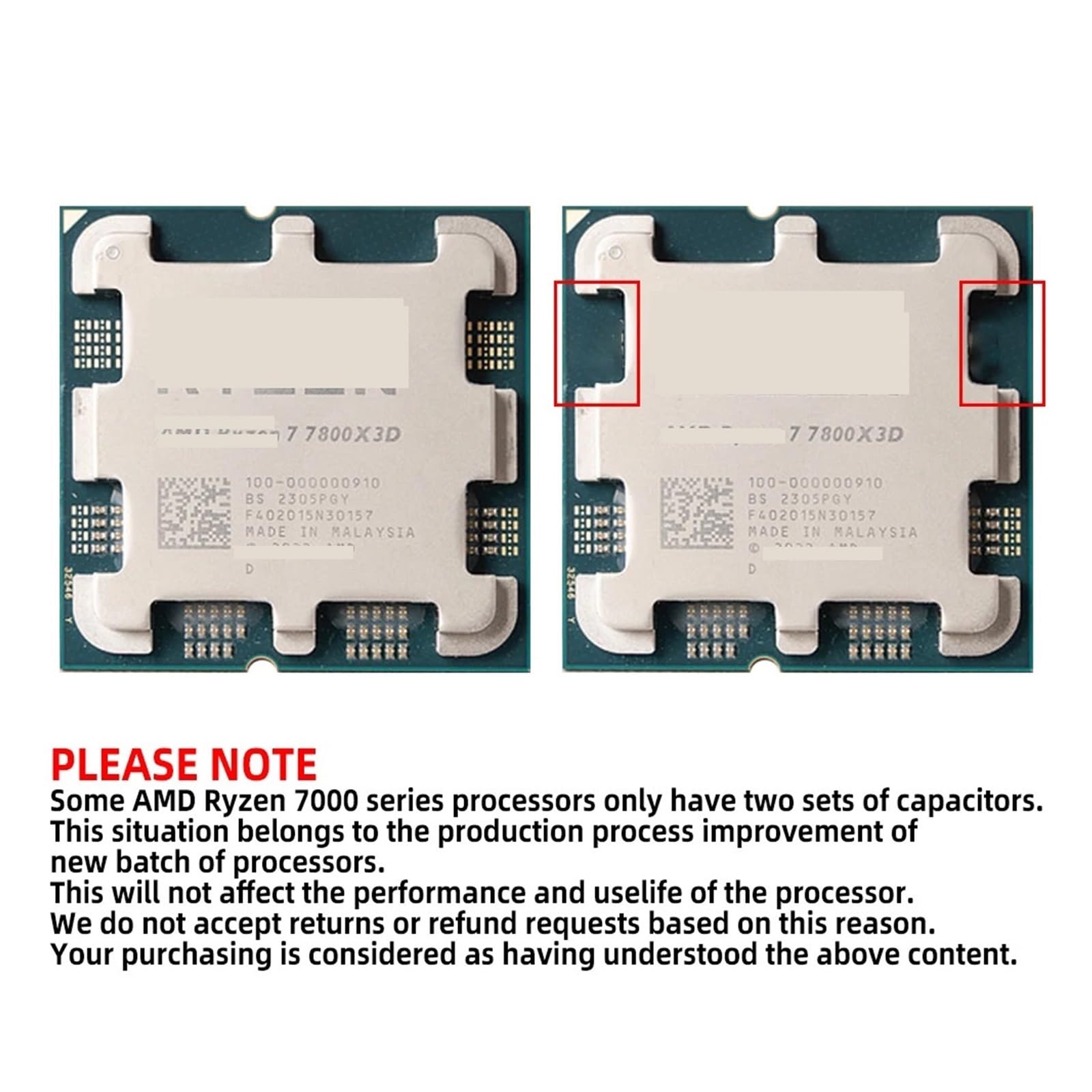 Ry-Zen 7 7800X3D R7 7800X3D CPU 8-Core 16-Thread 5GHz Unlocked