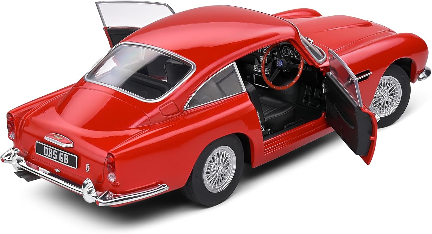 Solido 1:18 Scale Diecast - Aston Martin DB5 Metallic Red 1964 Model S1807103