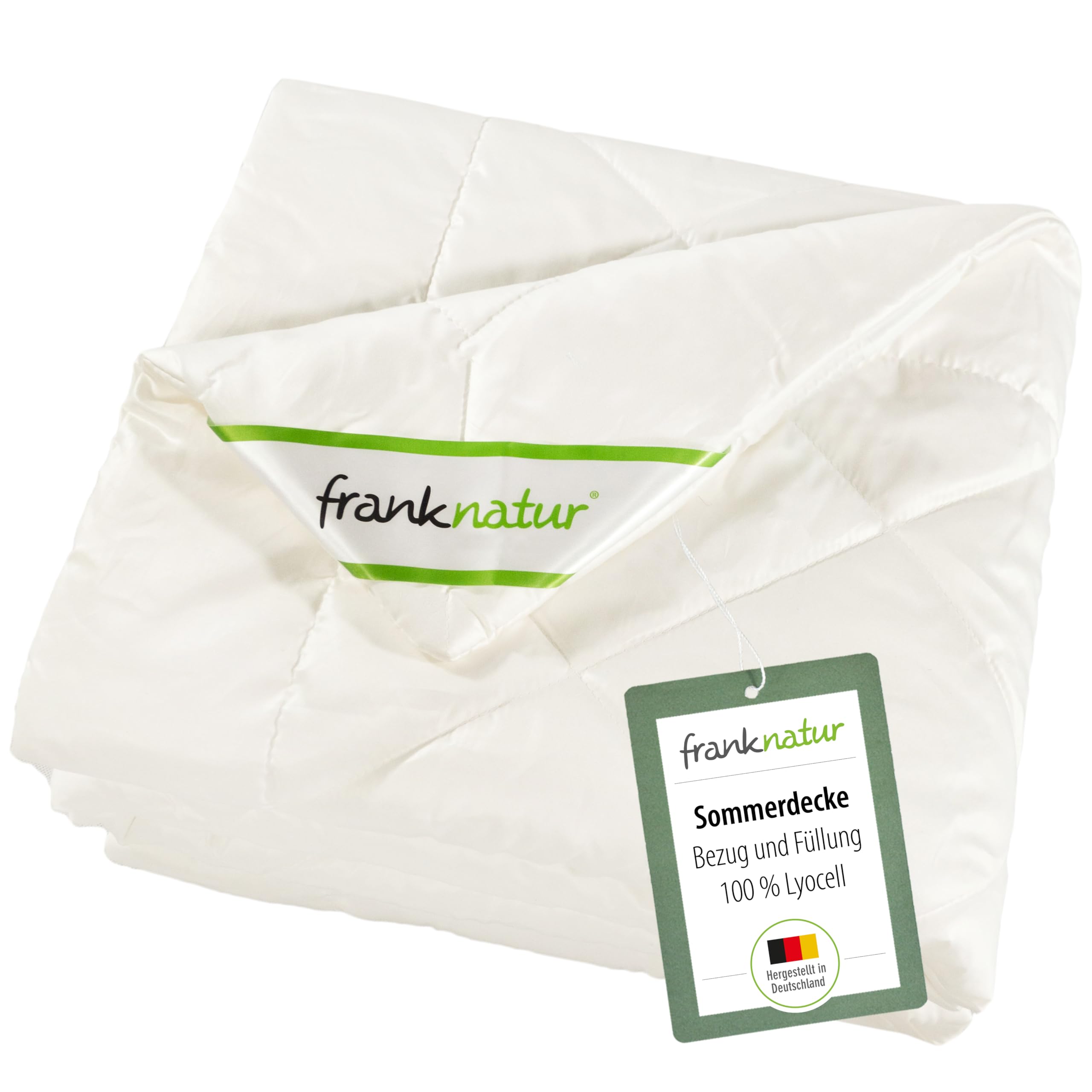 franknatur Sommerdecke Bettdecke 135x200 Lyocell Tencel Bezug Lyocell
