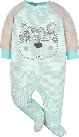 Gerber Baby Boys' 4 Pack Sleep 'N Play Footie