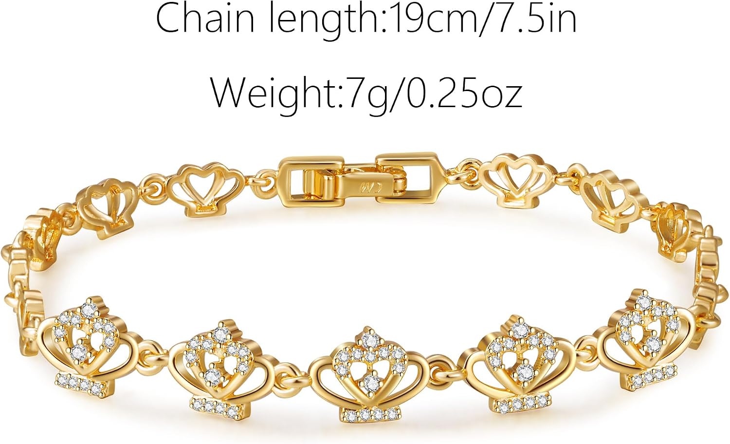 Bracelets For Women, Gold Plated & Silver Tone Heart Jewelry, Perfect for Christmas, Valentine's Day, Birthdays