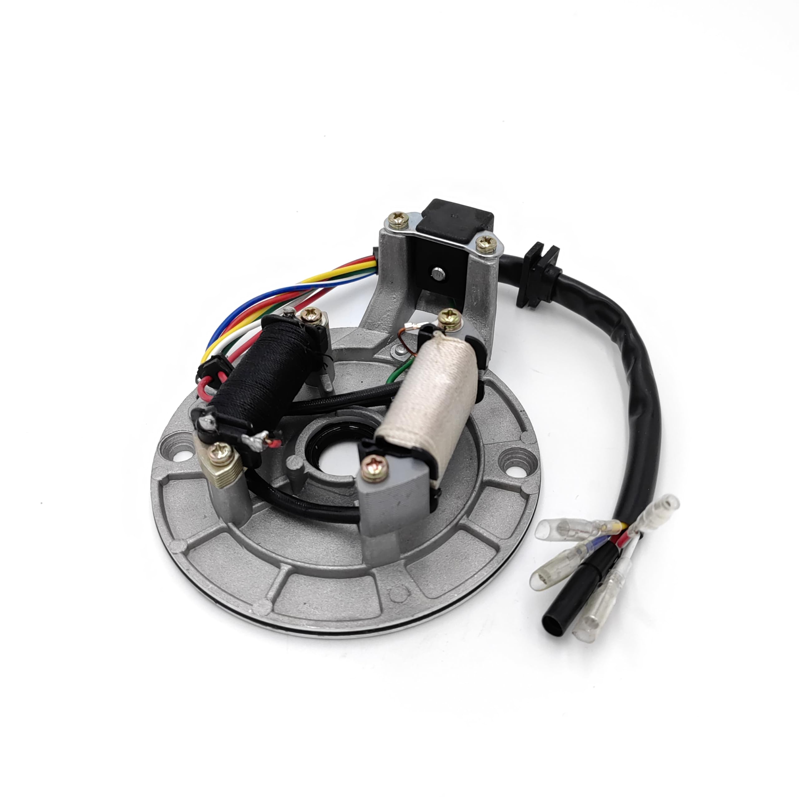 Pezzi di Ricambio Moto Statore Bobina JH70 Statore Piastra Pickup Magneto Bobina di Accensione Rotore Adatto per Pit Bike 70cc 90cc 110cc 125cc Facile da sostituire