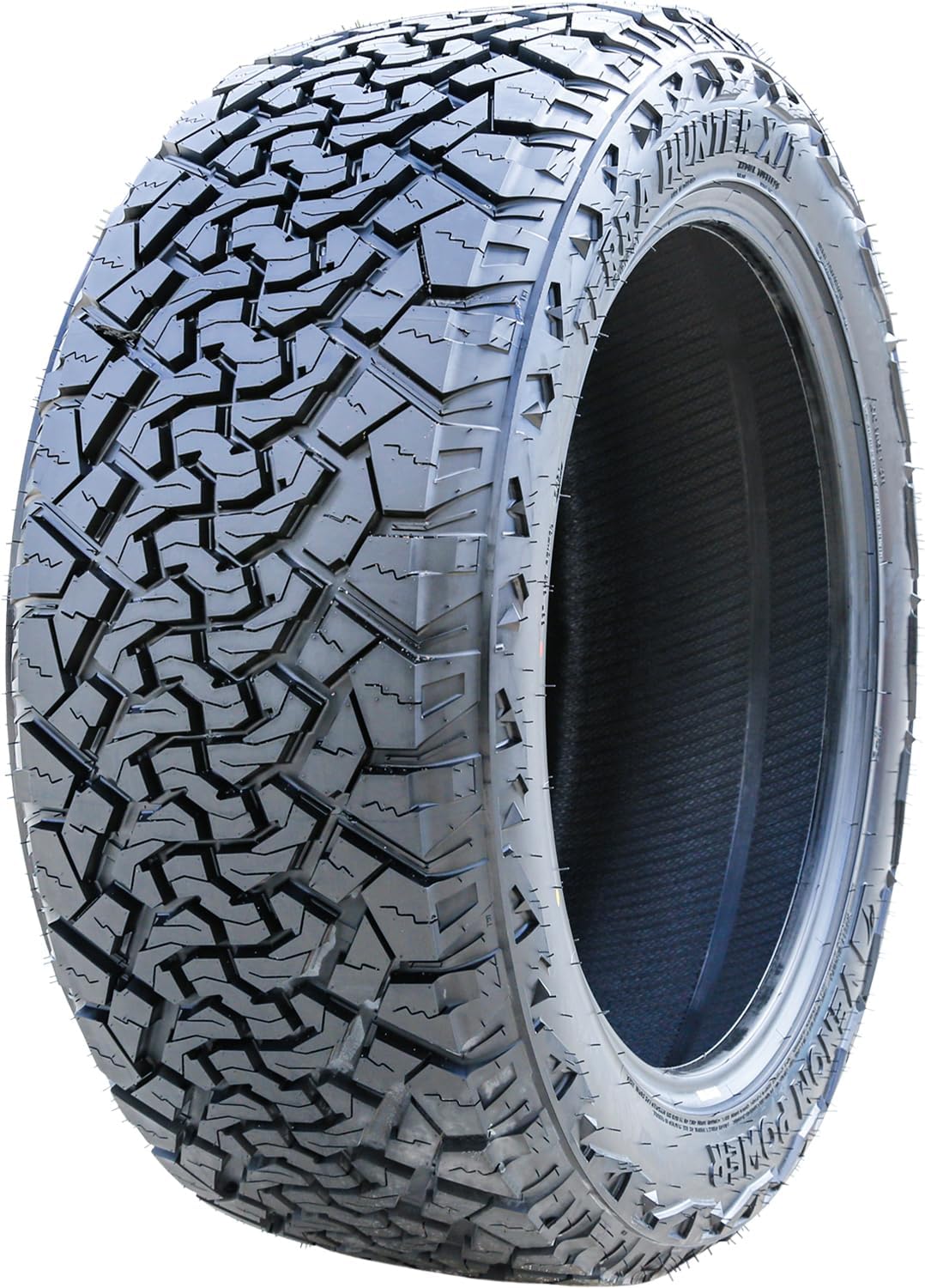 Venom Power Terra Hunter X/T XT All-Terrain Mud Light Truck Radial Tire-35X12.50R22LT 35X12.50X22 35X12.50-22 117R Load Range E LRE 10-Ply BSW Black Side Wall