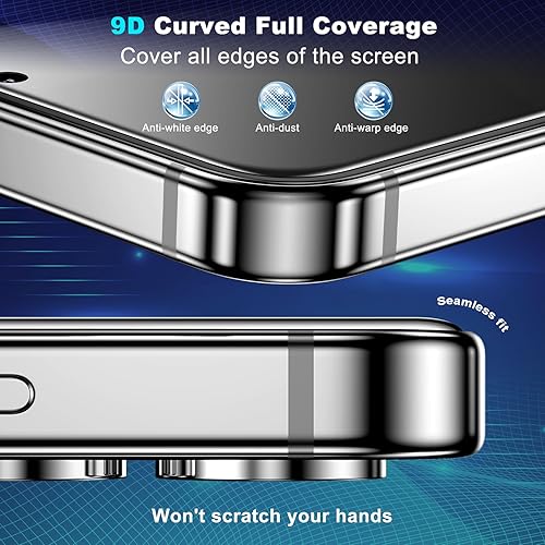 Miniatura 5 de WYQLTD Paquete de 2 protectores de pantalla de privacidad para Samsung Galaxy S24 Plus, vidrio templado, antiespía, desbloqueo de huellas