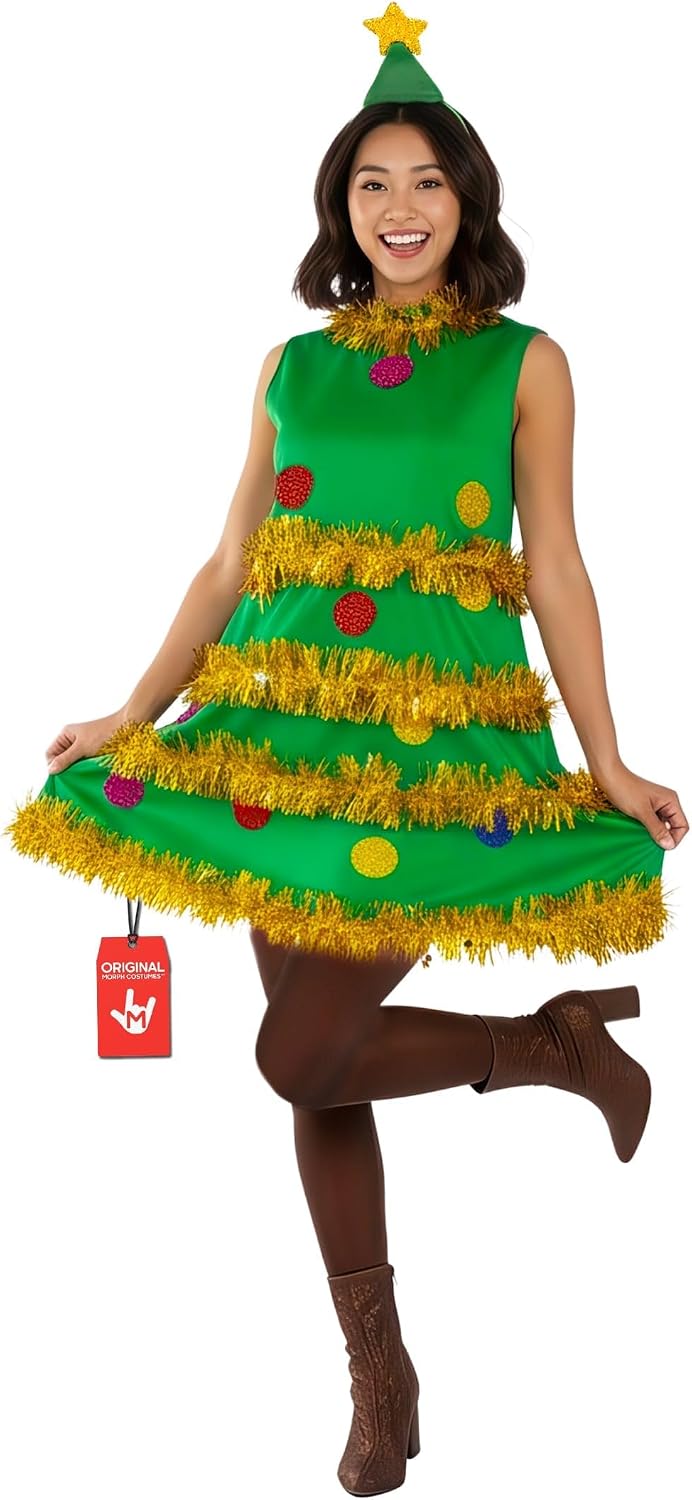 fun shack Christmas Tree Dress Women, Christmas Costumes For Women, Xmas Tree Dress, Fun Costumes for Woman