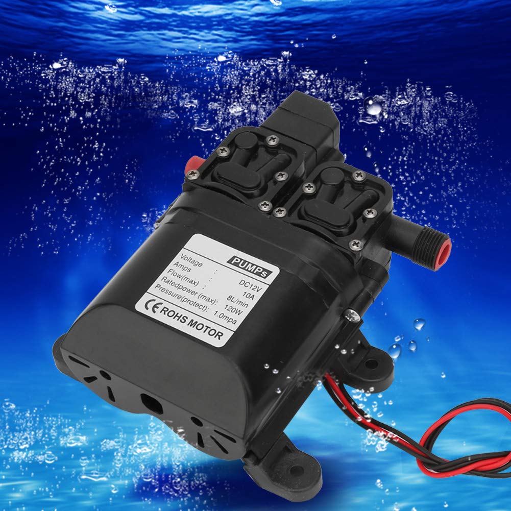 12V Membranpumpe 120W - Selbstansaugende Wasserpumpe Für Garten & Drainage