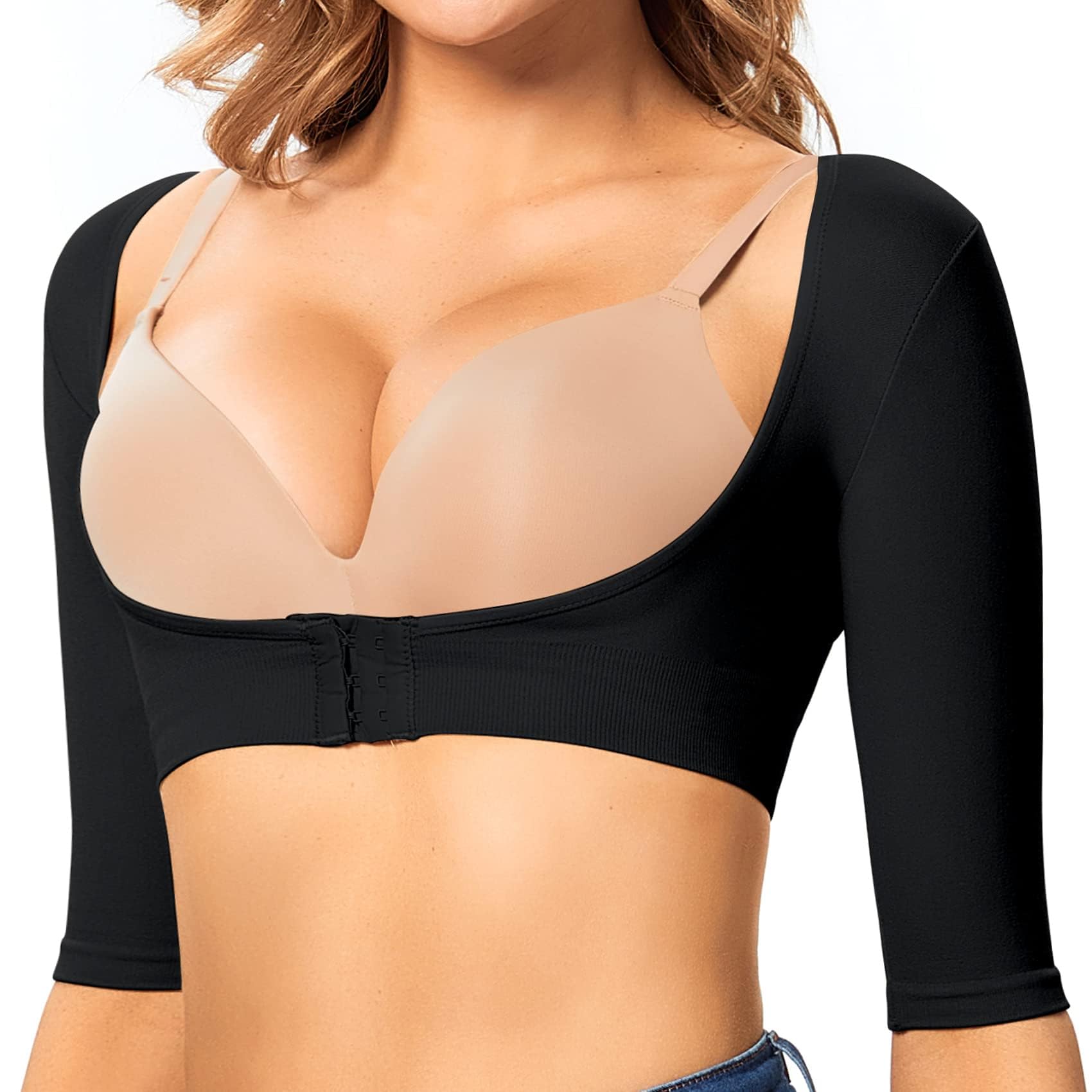 Joyshaper Mangas Comprimidas Del Brazo Femenino Blusa Tallada Con Mangas de Brazo El Cuerpo Superior Comprime Chaleco y La Espalda Apoya Hombro