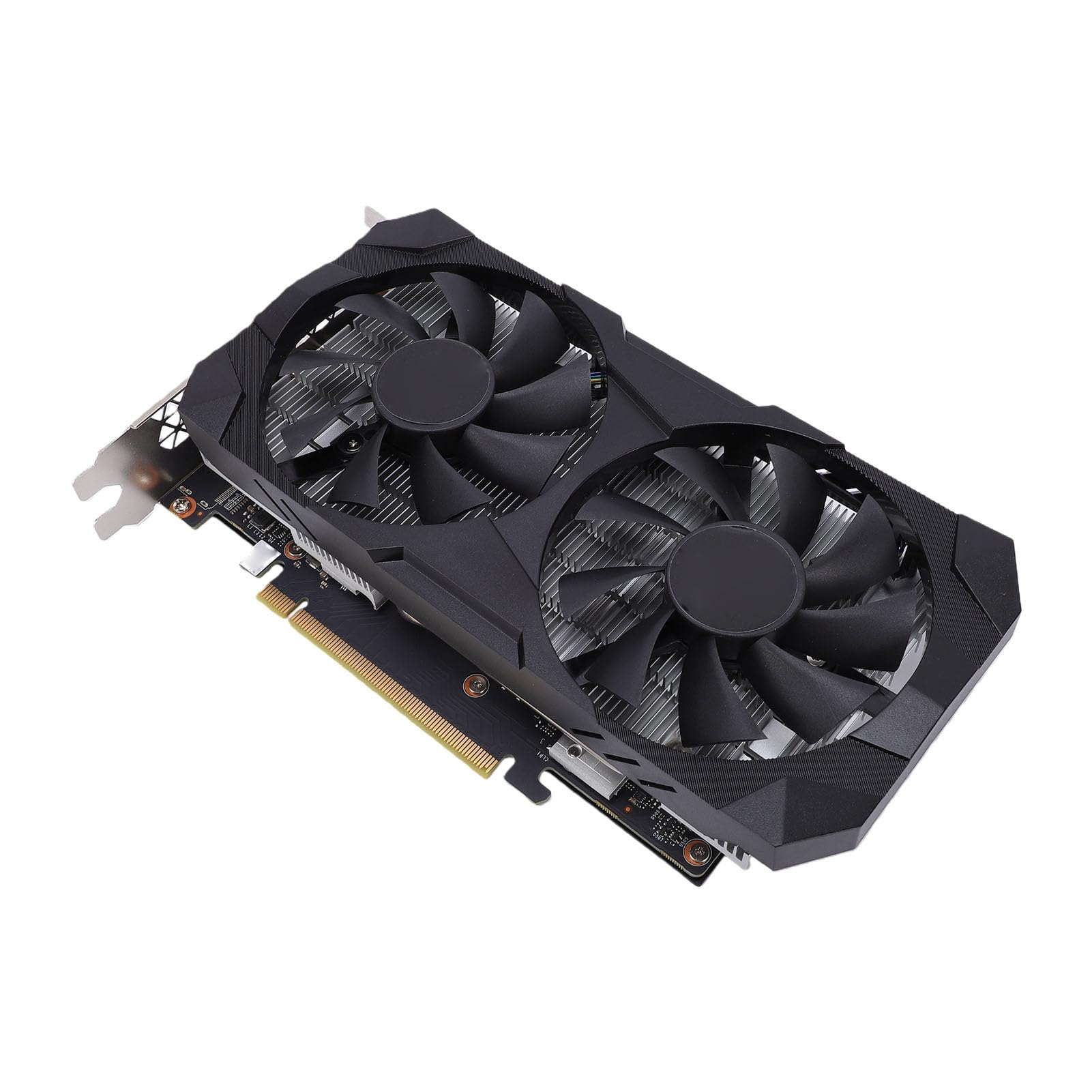 Cuifati Komputerowa Karta Graficzna, 6 GB GDDR6 192-bitowa Karta Graficzna do Gier, Dwa Wentylatory Chłodzące do Gier z obsługą Renderowania AI dla 1080p 2K AAA