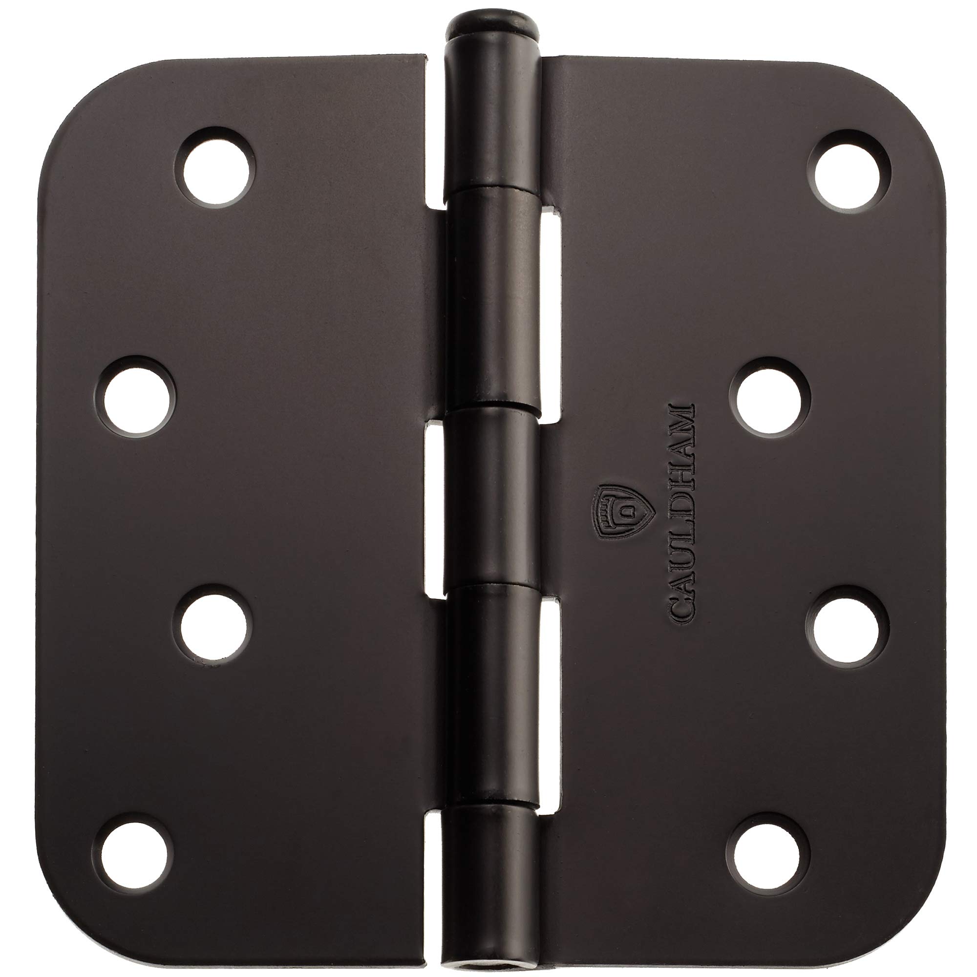 Cauldham Confezione da 12 cerniere per porte interne resistenti da 10,2 cm con angoli di raggio di 1,6 cm, bronzo lucidato a olio