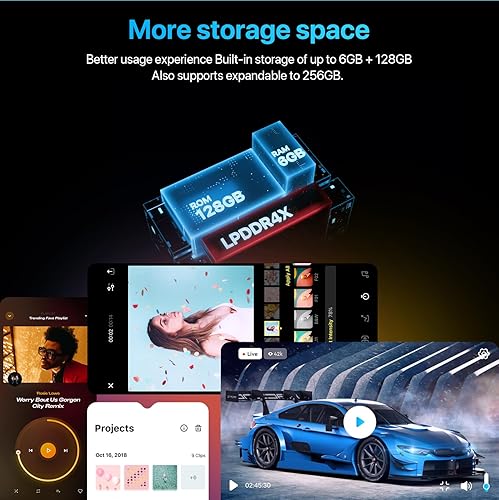 Miniatura 3 de UMIDIGI Teléfono celular desbloqueado G1 MAX Dual Sim 4G LTE, 6GB+128GB+256G expandible, 6.52 "HD+ modo nocturno, 5150mAh, GSM teléfonos