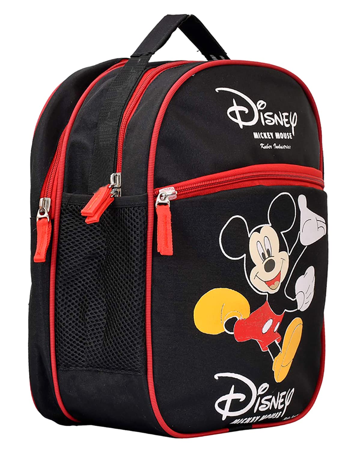 heart home Disney Mickey School Bag | Kids School Bags | Student Bookbag | School Bag for Girls & Boys | School Backpack for Kids | 3 Compartments School Bag | Black-picture-13
