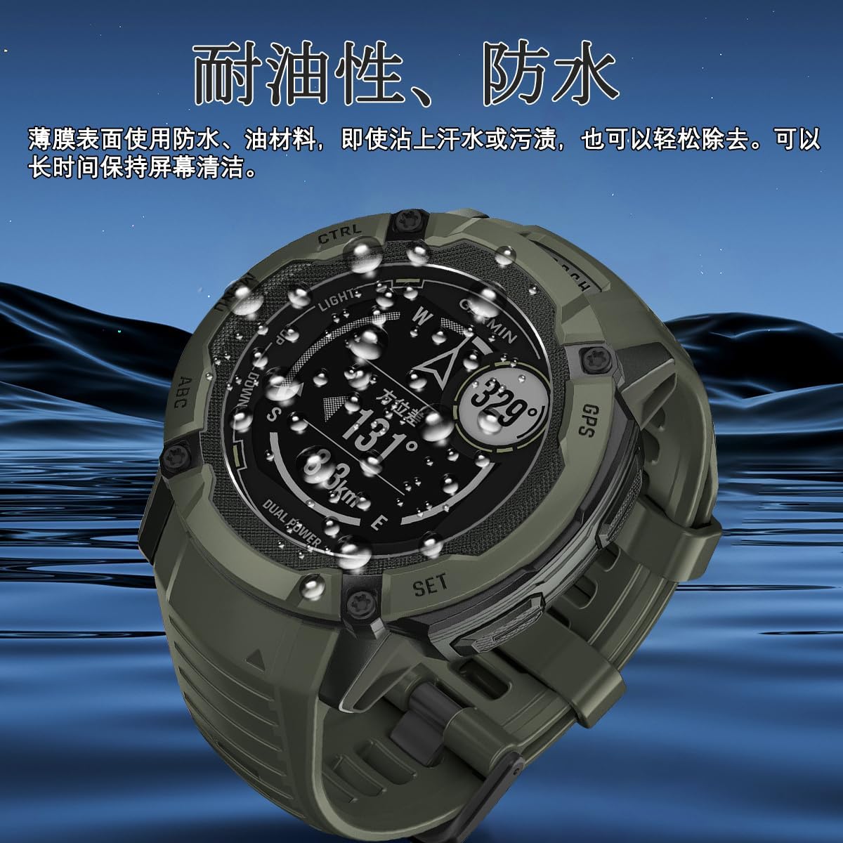 Amazon | 対応 Garmin Instinct 2X Dual Power/instinct 2x Dual Power