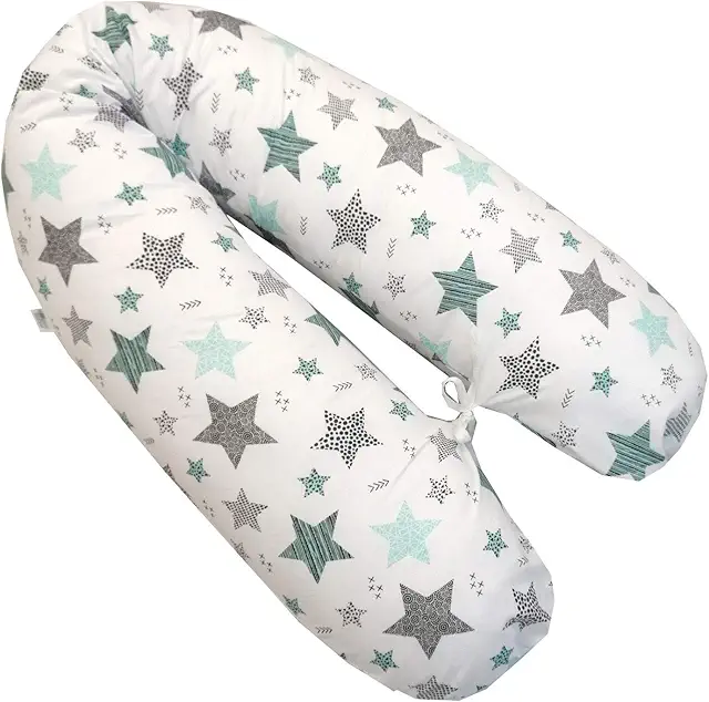 Housse de coussin d'allaitement EMI&SAM 170 cm en coton - Coussin allaitement Tineo