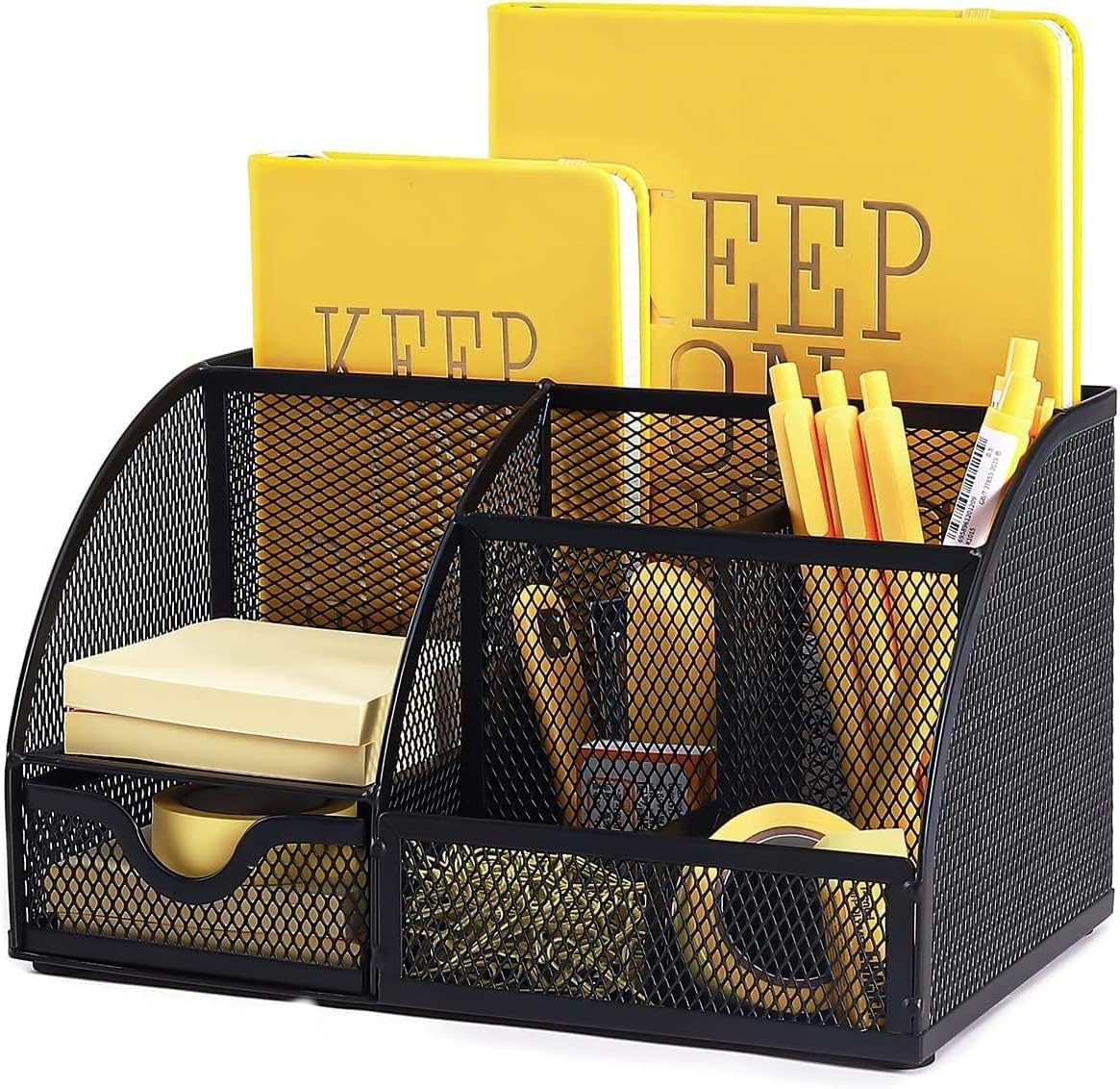 Mesh Office Desk Storage Organizer - Small -Black