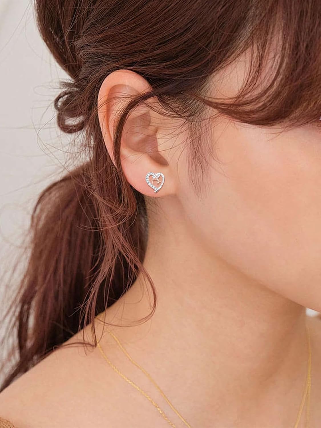 Gymnastics/Ballerina Earrings for Women 925 Sterling Silver Sports Studs Earrings Jewelry Gifts for Women Dancer Gymnast