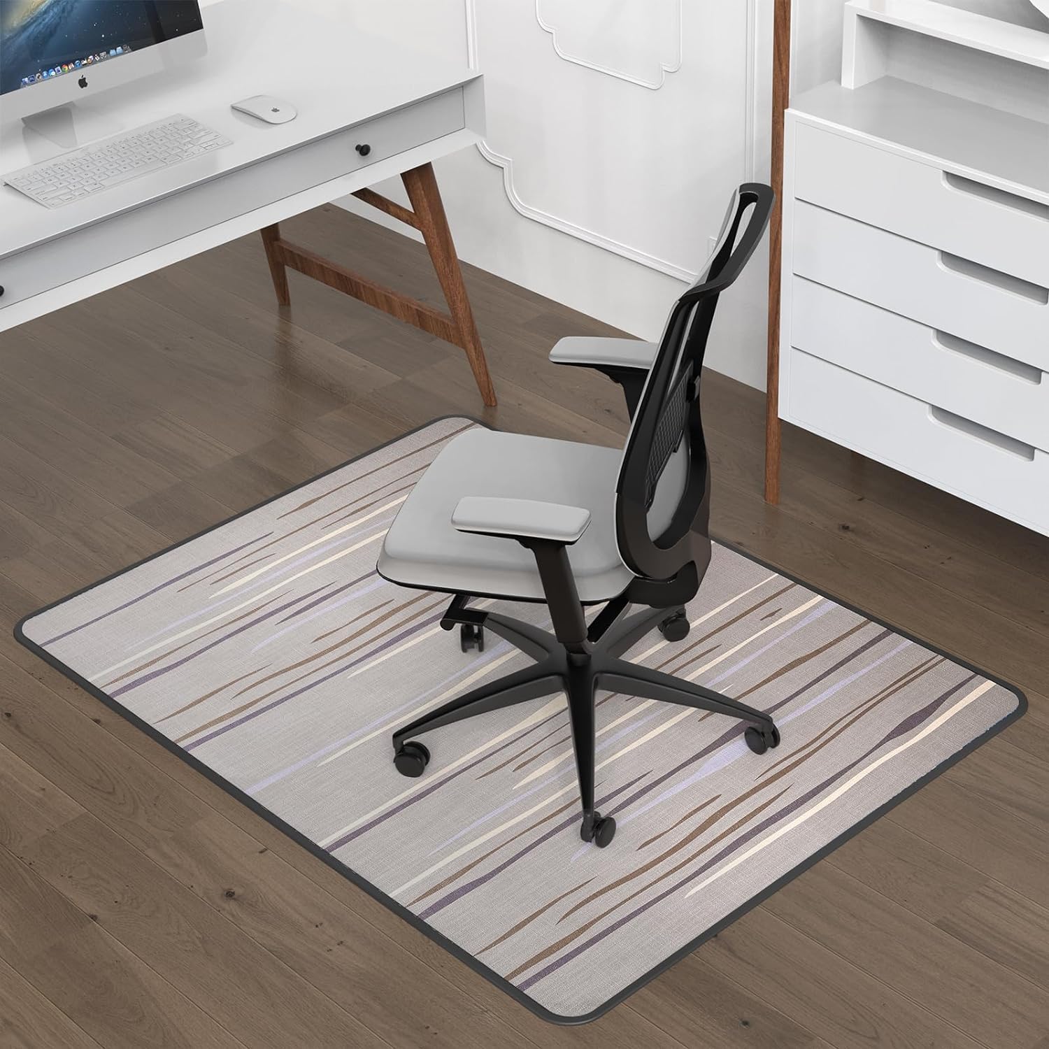 Heavy Duty Office Chair Mat for Carpet and Hardwood Floor Bohemian Desk
