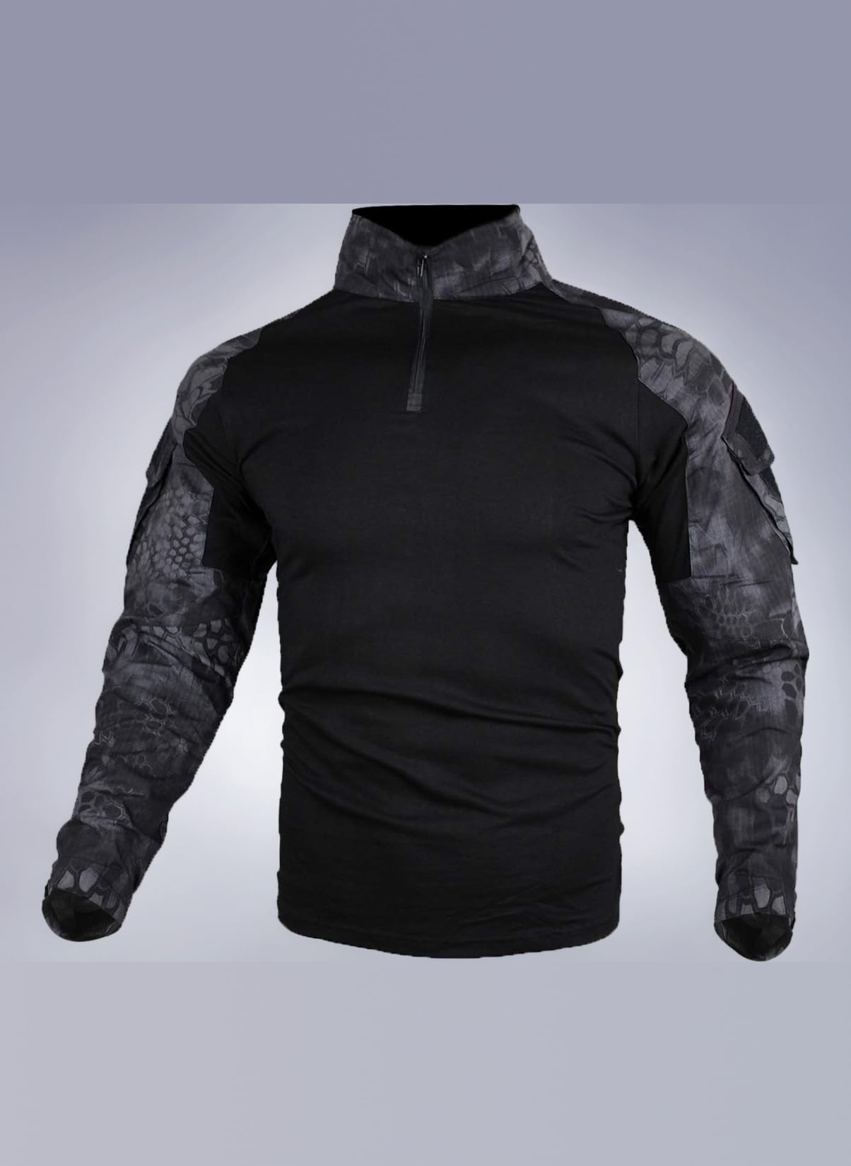 Tactical Combat Shirt, Ripstop Breathable Multicam T Shirt for Hunting Military Airsoft