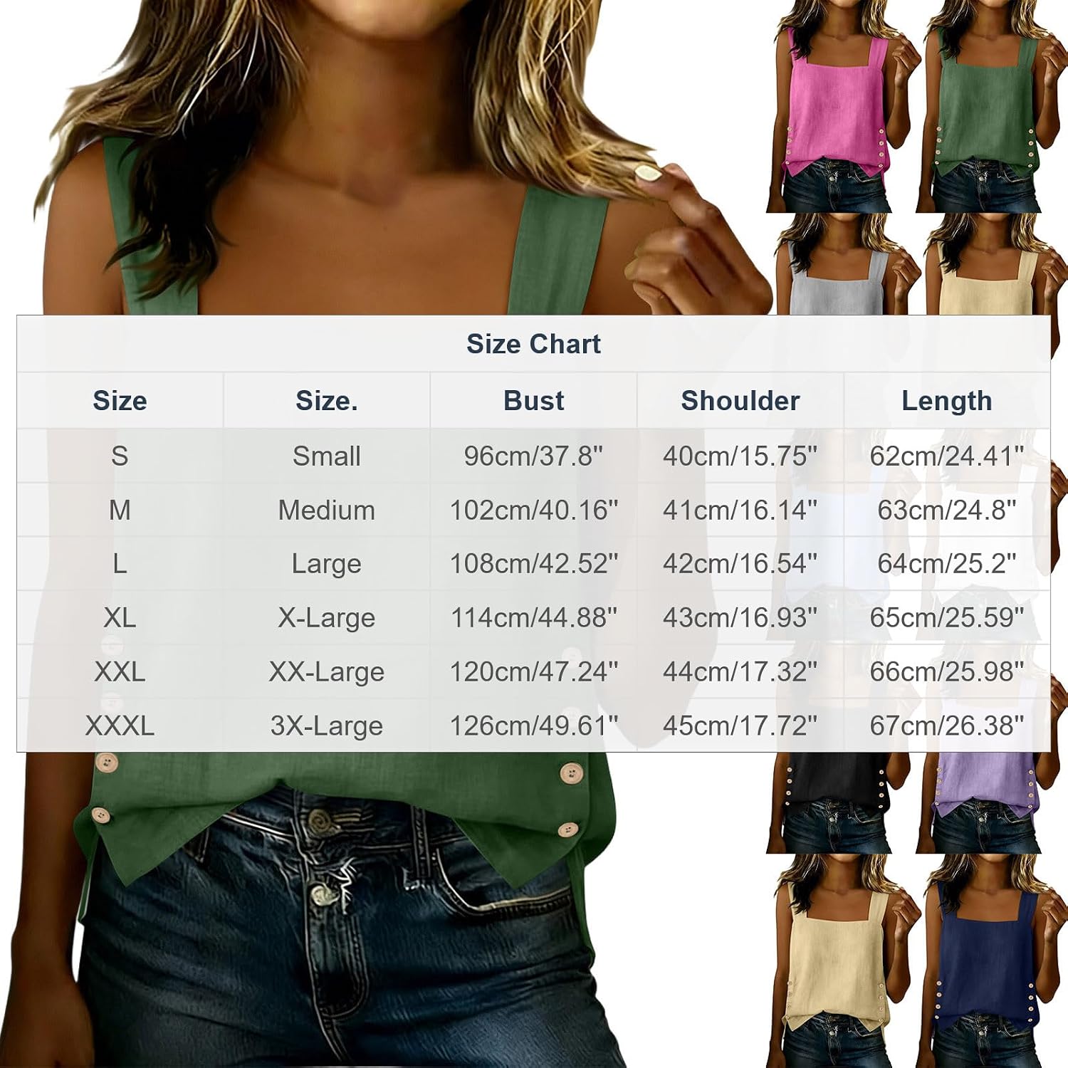 Womens Tank Tops Cotton Linen Square Neck Casual Cami | Womens Cotton Linen Tank Tops Square Neck Casual Cami Sleeveless Blouses Side Slit Shirt Summer Clothes Outfits