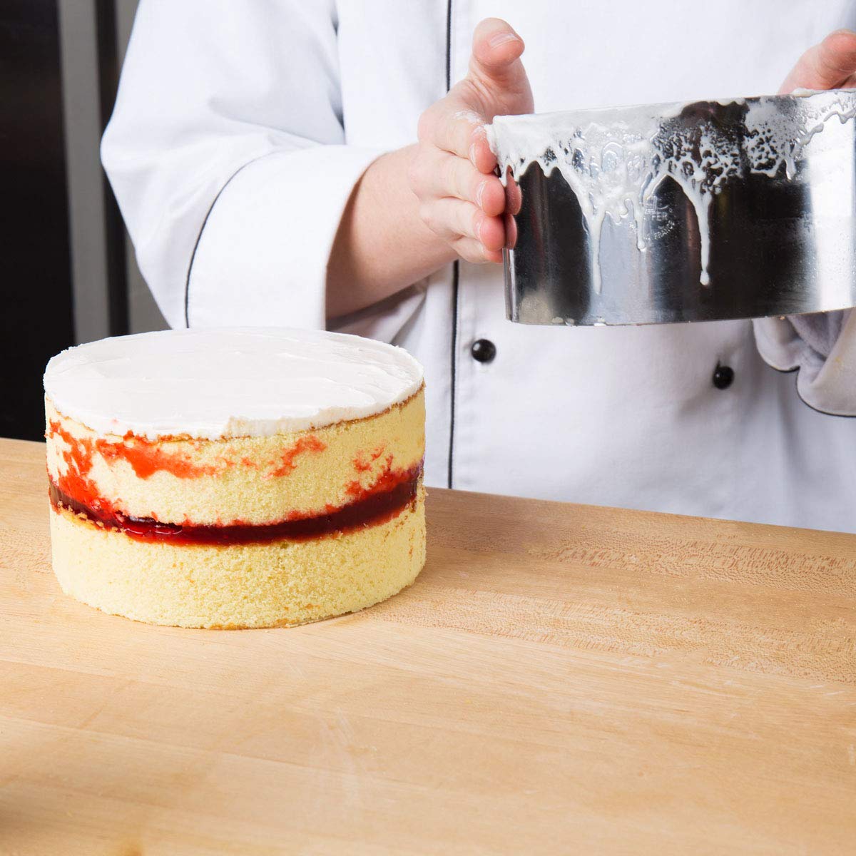 PEGANE Cercle en INOX 26 cm pour Wedding Cake Rond