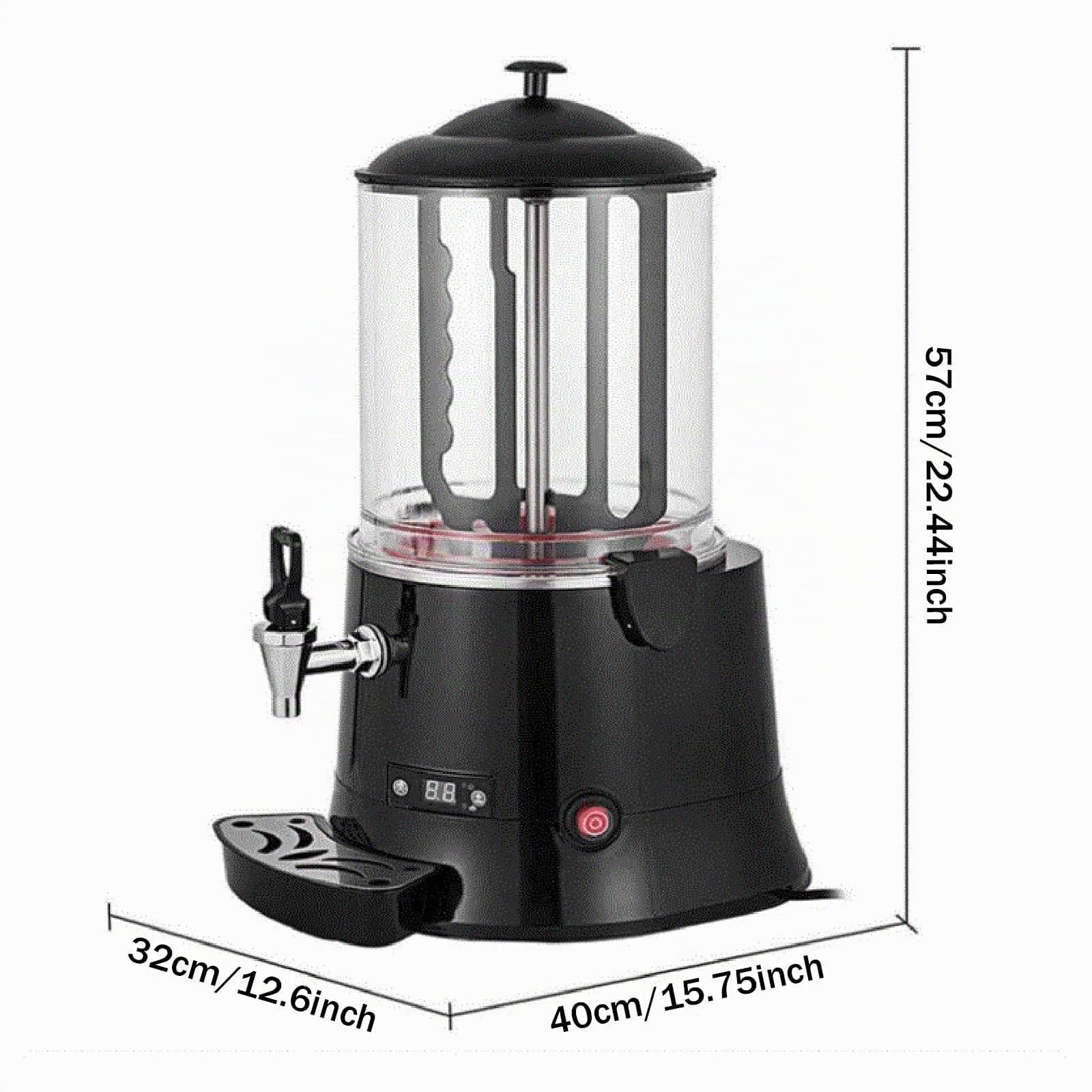 Macchina per Cioccolata Calda Commerciale, distributore di Cioccolata Calda, distributore di Cioccolata Calda con Display a LED, scaldabevande Calde per Riscaldare Il Cioccolato,10L