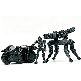 TOYVERSE Sheik Mainland 1/60 Reconnaissance Squadron Metallic Black 3 Minute Plan Action Figure Model Kit from 15 Years