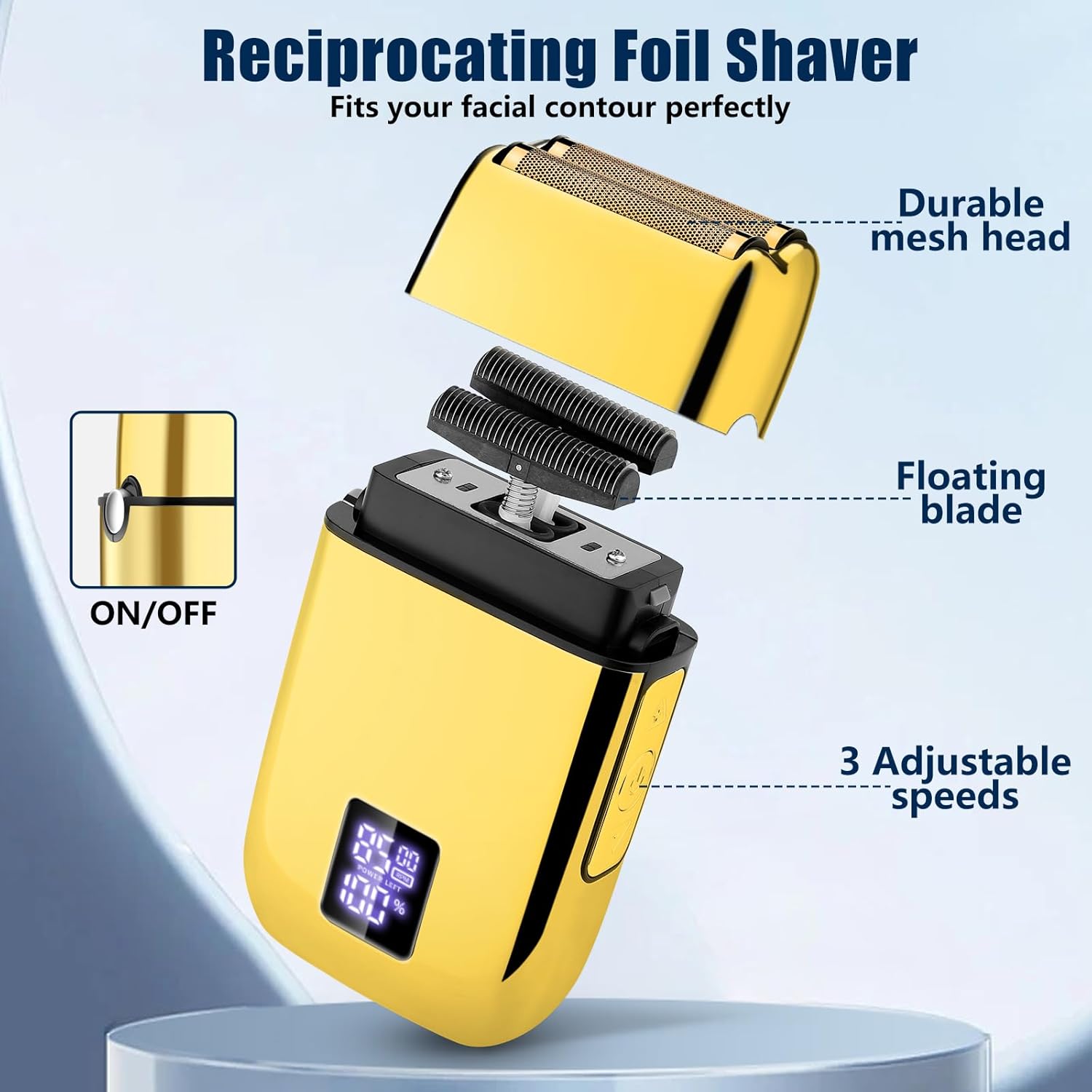 Hair Clippers for Men, Professional Beard Trimmer Mens Shaver Electric Razor Nose Trimmer Kit, Cordless Barber Clippers and Trimmers Set, Hair Cutting Kit, Shaving Machines for Men Grooming Gifts